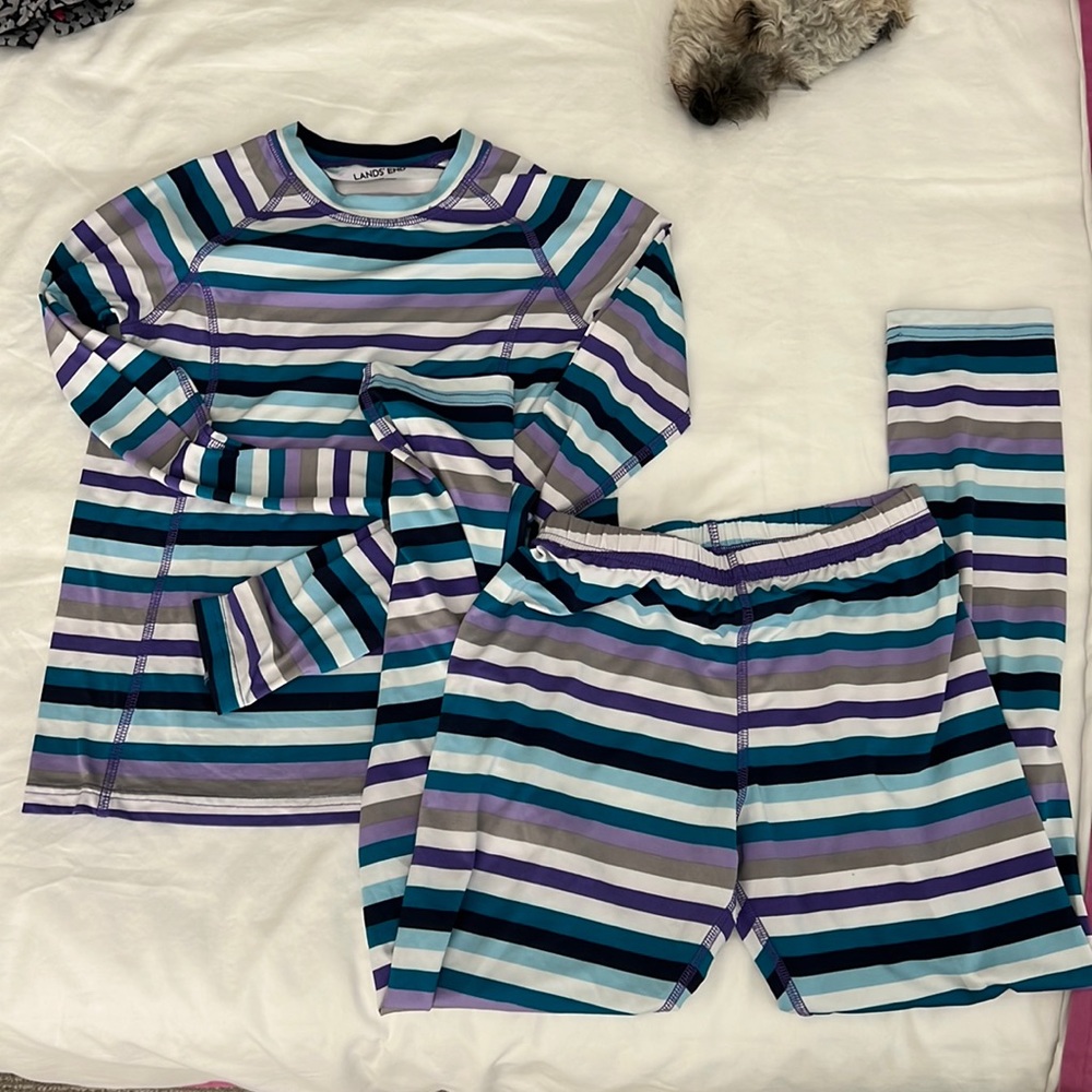 Long underwear, lands, and size medium girls